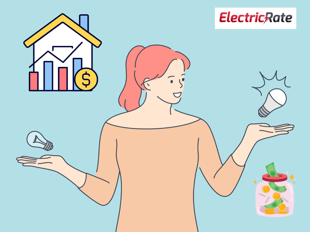 woman shopping for lower electricity prices